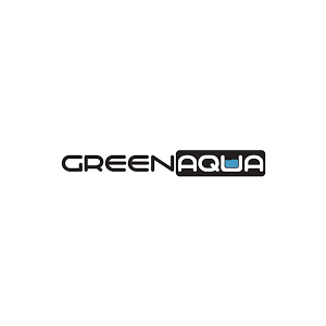 Логотип GREEN AQUA — продукцію в BUDMO