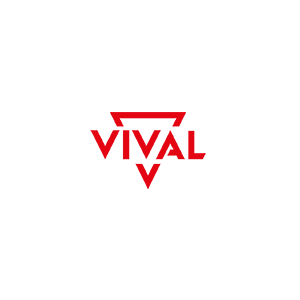 Логотип VIVAL — продукцію в BUDMO