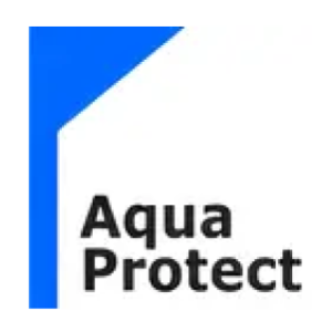 Логотип Aqua Protect — продукцію в BUDMO
