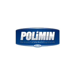 Логотип POLIMIN — продукцію в BUDMO